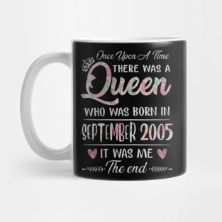 Girls 15th Birthday Queen September 2005 15 Years Old Mug